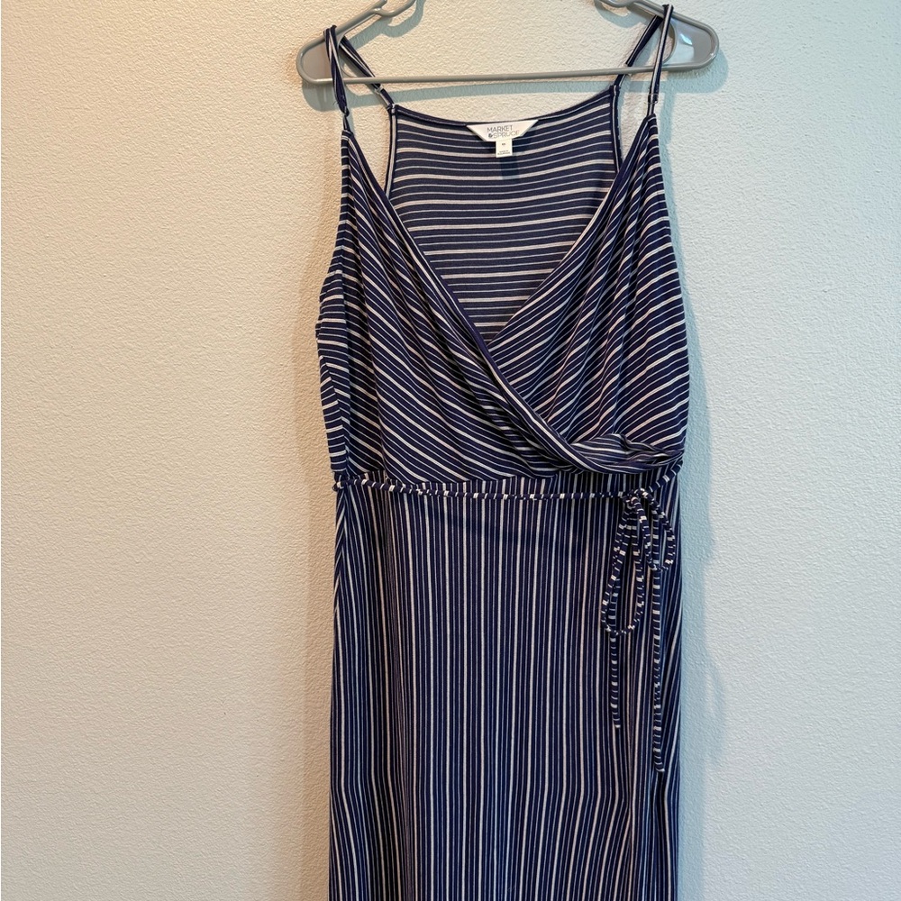 Market & Spruce Navy Striped Maxi Dress - Picture 6 of 8
